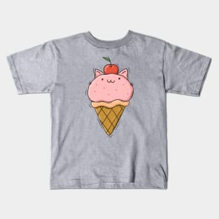 Kitty Ice Cream Kids T-Shirt